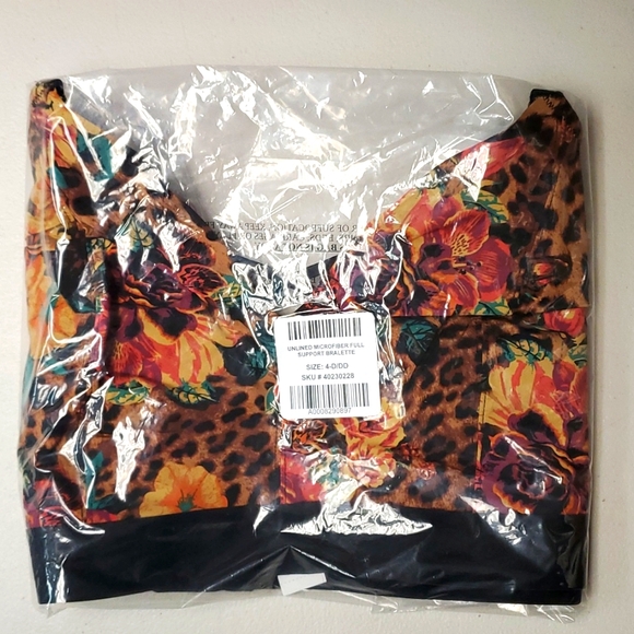 ❤️NWT VINTAGE TORRID BRALETTE - FLORAL ANIMAL WIRELESS FULL SUPPORT BACK CLOSURE - Picture 13 of 14